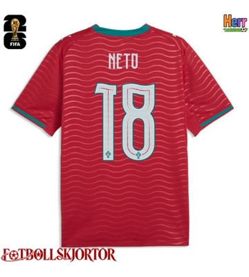 Portugal Pedro Neto #18 Hemmatröja VM 2026 Kortärmad